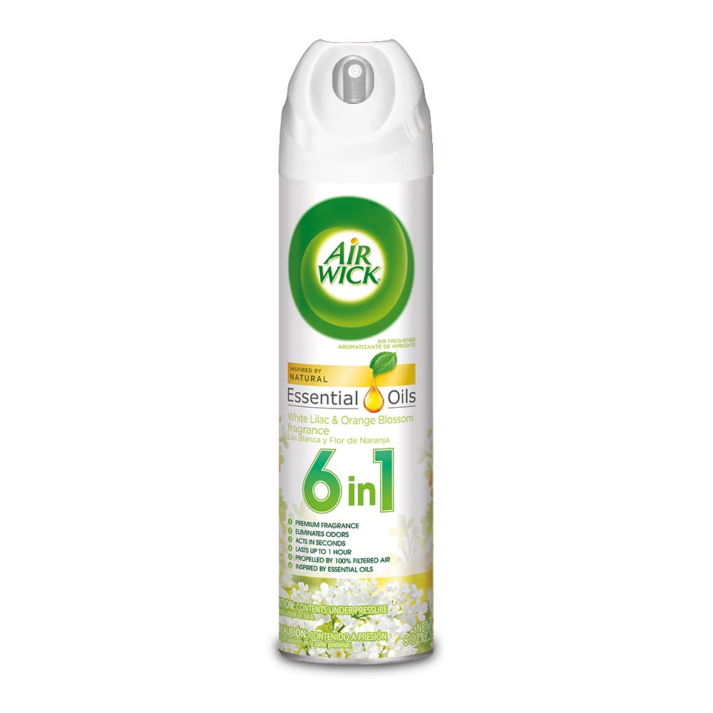 Air Wick Air Freshener Room Spray White Lilac & Orange Blossom 8 oz