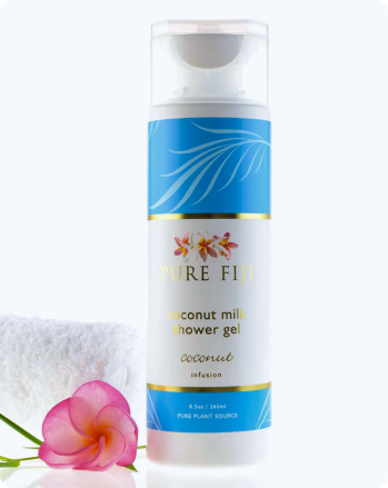 PURE FIJI Coconut Body Wash & Shower Gel - Body Wash For Women and Men Rich Natural Oils for Moisturizing Body& Hair Bath & Shower Gels for All Type Skin Coconut 8.5 oz