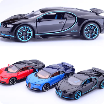 Bugatti Alloy Car Model Toy with Pull Back Feature