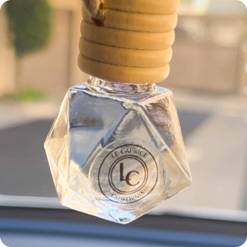 Refillable Minimalist Car Diffuser - Air Freshener | Luxury Perfume for Car (Baccarat (Sensual Musk)) Geometric Shape