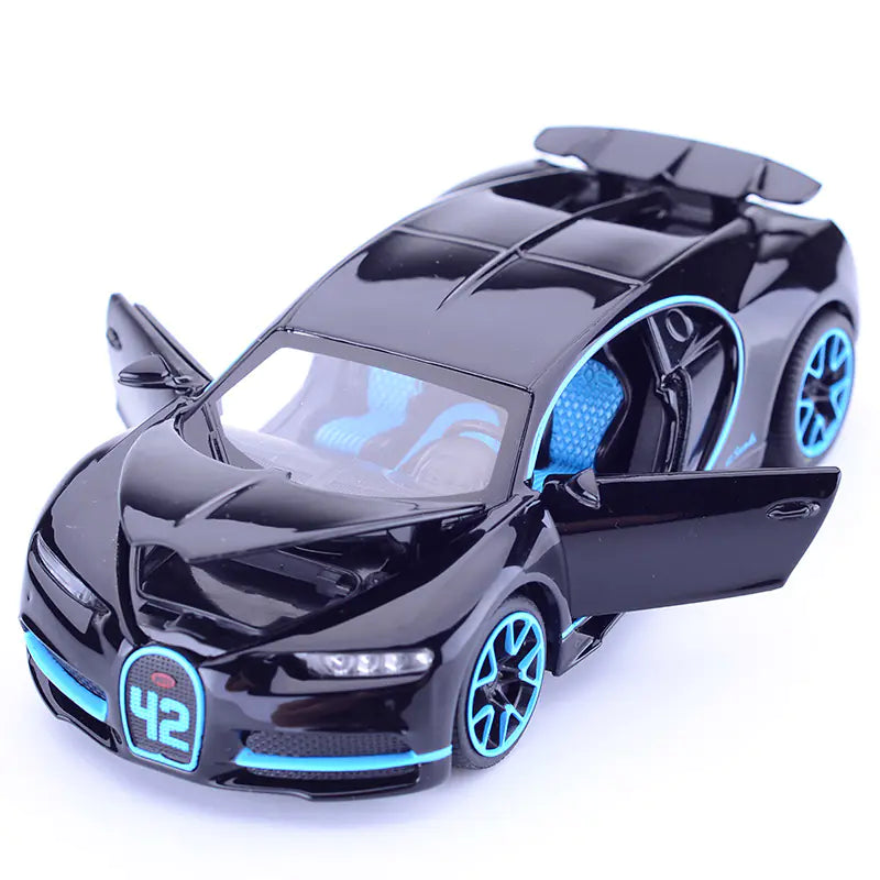 Bugatti Alloy Car Model Toy with Pull Back Feature