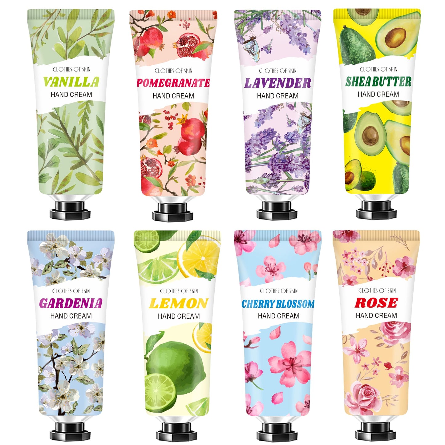 8 PACK Hand Cream Christmas Gifts for WomenTravel Size in Bulk Lotions for Dry HandsMini Hand Lotion for Mothers Day Gifts Valentine Day Gift Appreciation Gift Baby Shower Party Gift Birthday Gift
