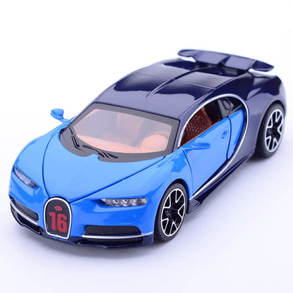 Bugatti Alloy Car Model Toy with Pull Back Feature